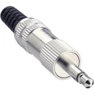 Image of 3.5mm audio jack Plug straight Number of pins 2 Mono Silver Lumberg KLS 22