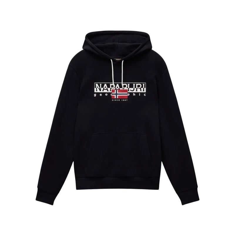 Image of Hooded sweatshirt Napapijri Aylmer Noir Male S