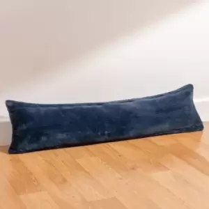Image of Empress Faux Fur Draught Excluder Navy