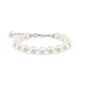 image of Sterling Silver Pearl Bracelet A2046-082-14-L19V