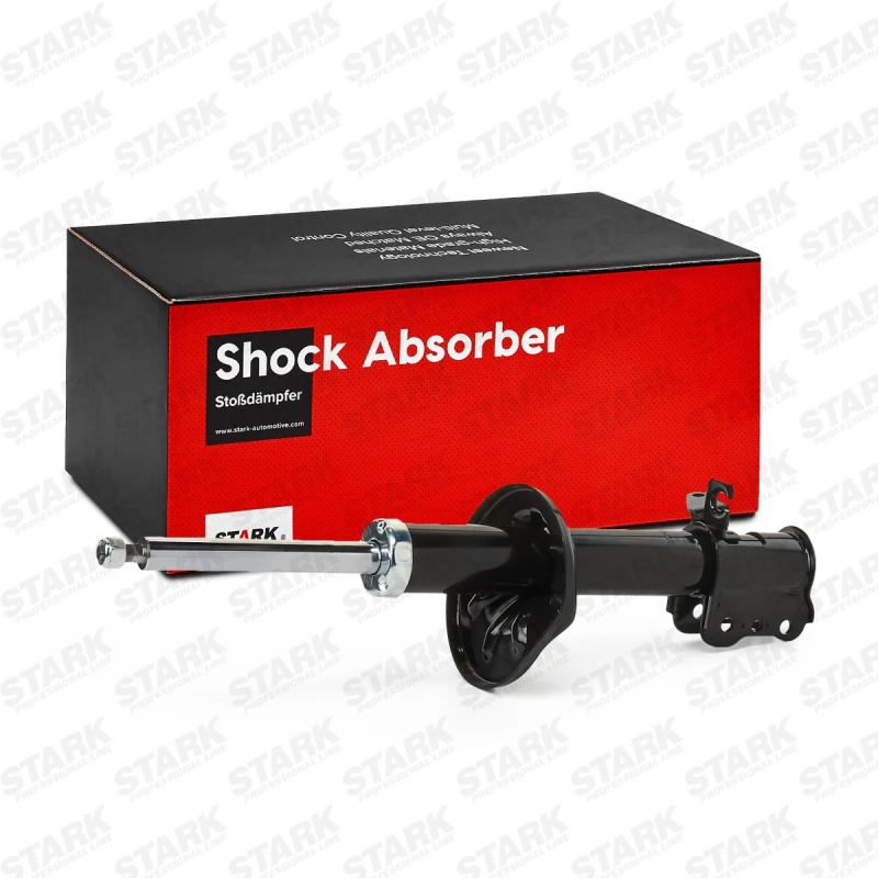 Image of STARK SKSA-0131038 Shock absorber Rear Axle Right, Gas Pressure, Twin-Tube, Suspension Strut, Bottom Clamp Shock Absorber (854)