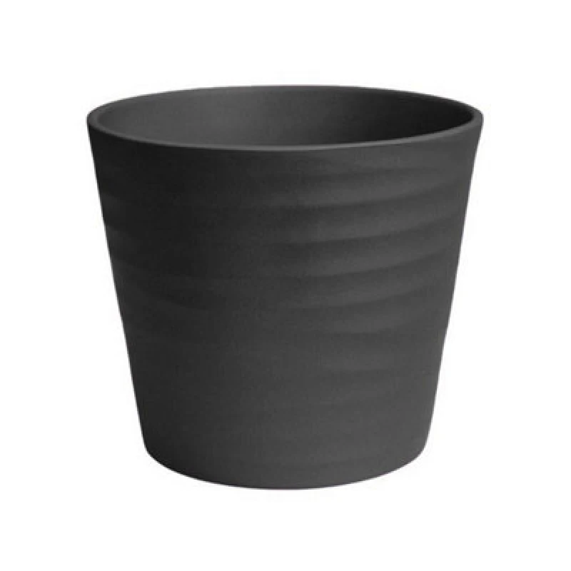 Image of Ivyline Oslo Cotton Taper Planter - L28 X W28 X H24cm - Black