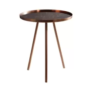 Image of Interiors by PH Side Table With Copper Finish Legs