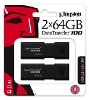 Image of 64GB, 100MB/s, USB 3.0, 60 x 21.2 x10 mm, 2 pcs