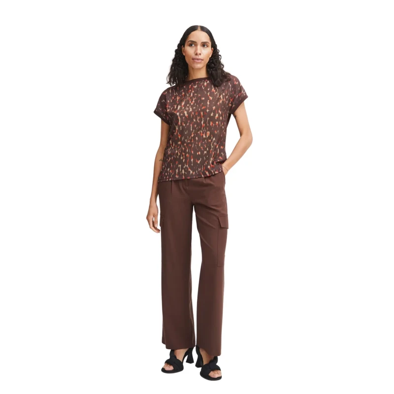 Image of b.Young Womens T-Shirt b.young Panya Marron Female S