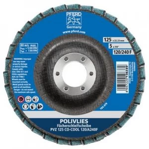 image of PFERD 44695113 Polishing fleece-serrated washer PVZ 125 CO-COOL120/A240 F Diameter 125mm 5 pc(s)