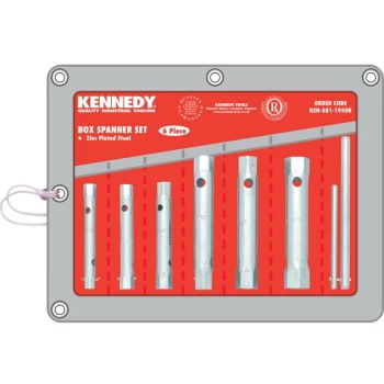 Image of Imperial Box Spanner Set , Double End, Steel, Set of 6 - Kennedy