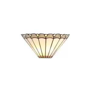 Image of Tiffany Wall Lamp, 2 x E14, Grey, Crystal