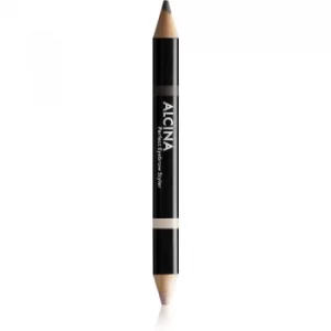 image of Alcina Decorative Perfect Eyebrow Styler Dual-Ended Eyebrow Pencil Shade 020 Dark 3 g