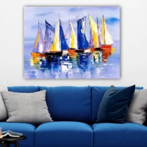 Image of 619226807_70100 Multicolor Decorative Canvas Painting
