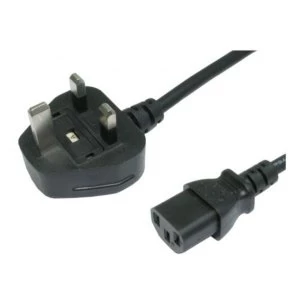 Image of Spire UK Power Lead Kettle Lead Moulded Plug 10A 1.2 Metres UK Plug