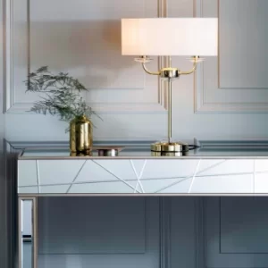 Image of Vogue Katarina 2 Light Table Lamp Brass