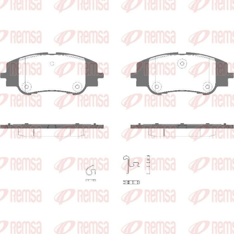 Image of REMSA Brake pad set REMSA 1994.00