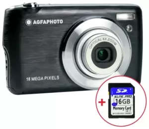 image of AGFAPHOTO DC8200 18MP 8x Zoom Compact Digital Camera - Black