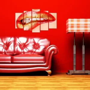 Image of 5MX-49 Multicolor Decorative MDF Painting (5 Pieces)