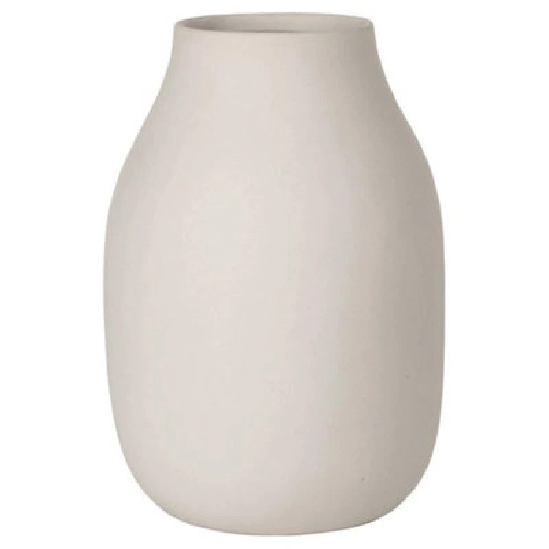 Image of Blomus Colora Porcelain Vase 20Cm - Moonbeam