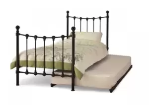 Image of Serene Marseilles 3ft Single Black Day Bed with Guest Bed