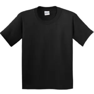 image of Gildan Youth Unisex Heavy Cotton T-Shirt (L) (Black)