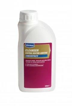 Image of Wickes Central Heating System Concentrate Cleanser and Sludge Remover - 500ml