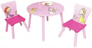 image of Liberty House Princess Table and 2 Chairs Set.