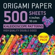 Image of origami paper 500 sheets kaleidoscope patterns 4 10 cm