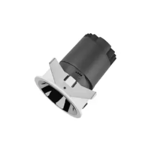 Image of Integral Accentpro LED Downlight 12 Deg Beam 75mm Cutout 30 Deg Tiltable 355 Deg Rotatable 8W 768LM 85LM/W 3000K Silver Round