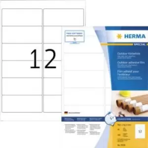 Image of Herma 9538 Labels (A4) 99.1 x 42.3mm Film, matt White 480 pc(s) Extra strong Label film