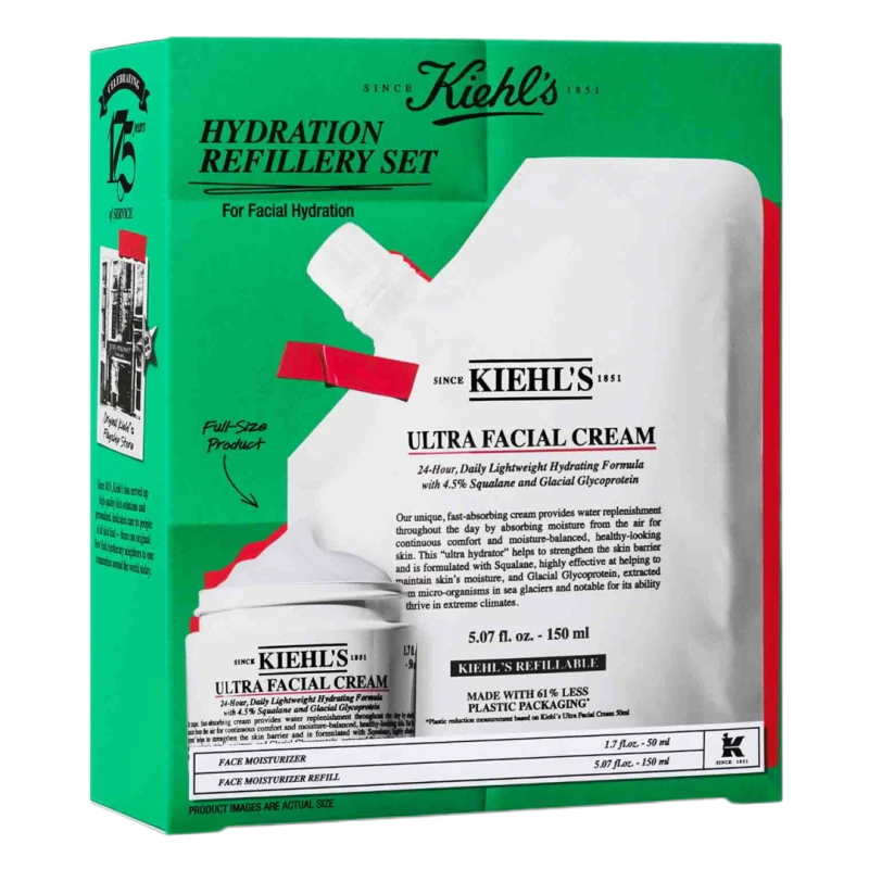 Image of Kiehl's Ultra Facial Cream Refill Bundle Gift Set