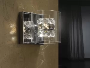 Image of Flash Crystal Wall Lamp Chrome, G9