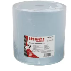 image of 7426 L40 Wipers Large Roll Blue (1 Roll)