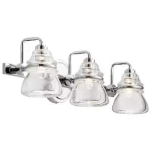 Image of Kichler Talland Bathroom Wall Lamp Polished Chrome IP44