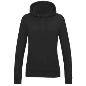 Image of AWDis Womens/Ladies Girlie College Hoodie (L) (Black Smoke)