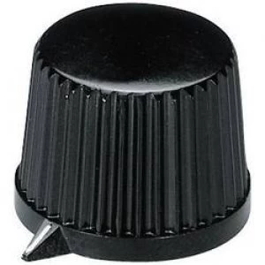 Image of Control knob Black x H 20 mm x 15.4mm OKW A1