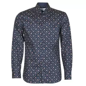 Selected SLHSLIMNEW-MARK mens Long sleeved Shirt in Blue - Sizes M,L