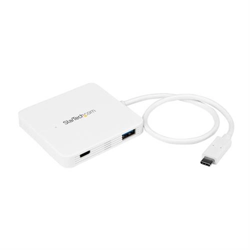 Image of 3 Port USB C Hub with PD C to 3xA USB3.0