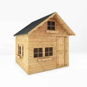 Image of Mercia 7ft x 7ft Double Storey Swiss Cottage Playhouse