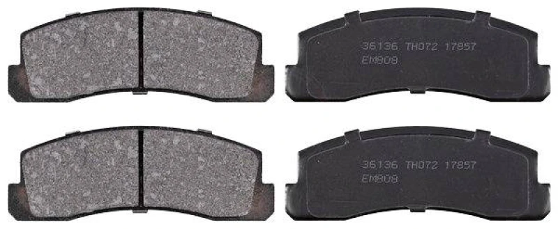 Image of A.B.S. 36136 Brake pad set without integrated wear sensor Brake Pad Set,disc brake (402)