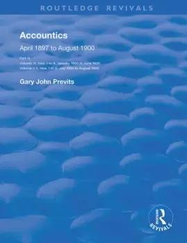 Image of Accountics Part III January 1900 to August 1900