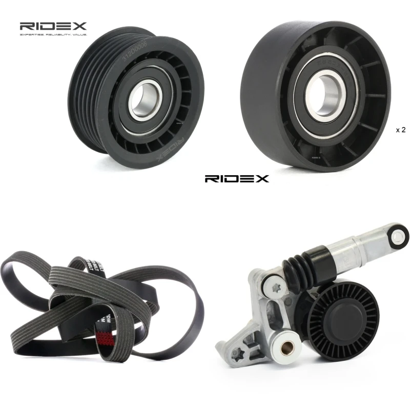 Image of RIDEX 542R1202 V-ribbed belt set V-Ribbed Belt Set (542)