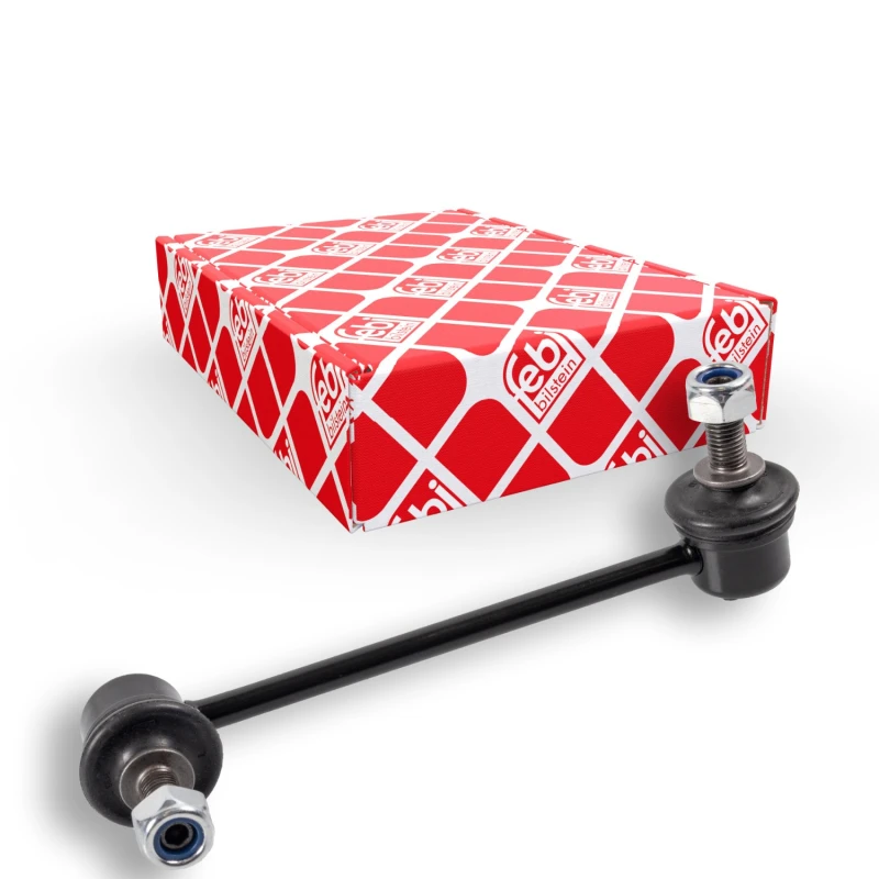 Image of FEBI BILSTEIN 33764 Anti-roll bar link OE Turbo NEW, with nuts Steel Link Stabiliser (3229)