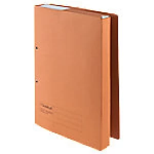 Image of Guildhall Flat Bar File 349-ORGZ Foolscap Orange Sprint Manilla 25 x 35.5cm 25 Pieces