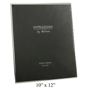Image of 10" x 12" - Impressions Thin Silver Plated Photo Frame