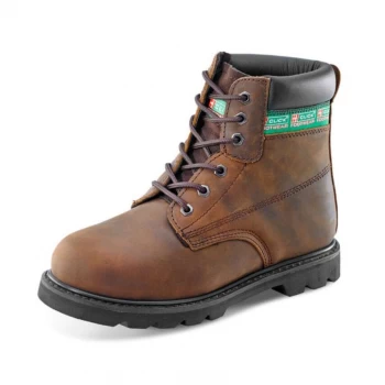 Image of Click Footwear Goodyear Welted 6" Boot Leather Size 10.5 Brown Ref