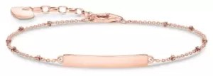 image of Thomas Sabo A1975-415-40-L19V Classic Rose Gold Plated Bar Jewellery