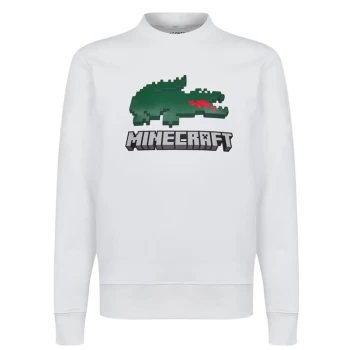 image of Lacoste Minecraft Sweatshirt - White