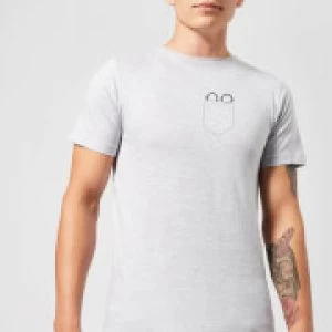 Image of Harry Potter Harry Potter Pocket Glasses Mens T-Shirt - Grey - 3XL