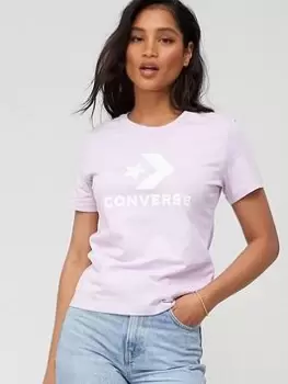 Image of Converse Star Chevron T-Shirt - Purple, Purple Size XL Women