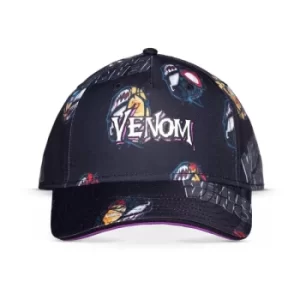 image of MARVEL COMICS Venom We Are Venom All-over Print Kid's Adjustable Baseball Cap, Boy, Multi-colour (BA325016SPN)