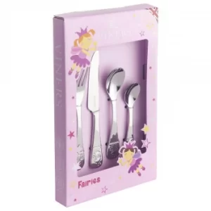 image of Viners Fairies 4 Piece Kids Cutlery Set