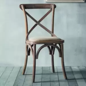 Image of Crossland Grove Palma Cafe Chair (Set of 2) Natural 460X430X880mm